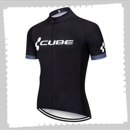 Pro Team CUBE Cycling Jersey Mens Summer quick dry Sports Uniform Mountain Bike Shirts Road Bicycle Tops Racing Clothing Outdoor Sportswear Y21041261