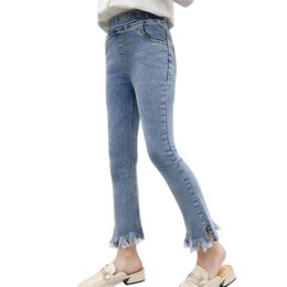 Jeans Girl Hole For Girls Spring Autumn Children Casual Style Children's Clothes 6 8 10 12 14 210527