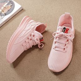 2021 Super Light Breathable Running Shoes Mens Womens Sport Knit Black White Pink Grey Casual Couples Sneakers SIZE 35-41 WY01-F8801