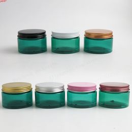 120g 4oz blue pet jar with aluminum lid plastic Cosmetic containers make up bottle 20pcsgoods qty