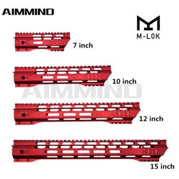 rail picatinny de cola de milano 11mm Rebajas 2021 NUEVO AR-15 MLOK M-Lok 7 10 12 12 15 pulgadas Mlok Handguard Picatinny Rail Mount