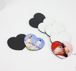 NEWSoft Refrigerator Magnets DIY Sublimation Blanks Magnet HOME Decorate Arts Magnetic Tape Circular Rectangle heartshaped ZZD10779