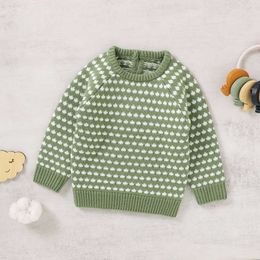 Baby Sweaters Jumpers 0-18m Autumn Winter O Neck Long Sleeves Newborn Infant Boy Girl Knitted Pullovers Tops Children's Knitwear Y1024