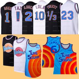 Space Jam 2 Tunes squad Mens Movie Jersey Bugs Bunny Michael D.DUCK ! Taz 1/3 Tweety 22 Bill Murray 10 Lola Basketball Jerseys