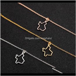 Jewellery Drop Delivery 2021 10Pcs Small Of Texas Map Bracelet Simple Hollow Outline Texan American Usa Hometown Tx State Charm Chain Bracelets