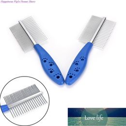 1Pcs Stainless Steel Pet Dog Cat Combs Long Thick Hair Fur Shedding Remove Rake Comb Pet Grooming Brush