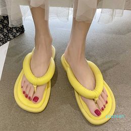 Sandals Casual Clip Toe Beach Flip Flops Women Summer Light Low Heel Woman Candy Colors Non Slip Outdoor Slippers Lady