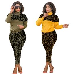 Women Jogging suits Fall winter Clothes tracksuits CAMO print outfits pullover hoodie top+joggers pants two 2 Piece Set Plus size 3XL Casual sweatsuits 5844