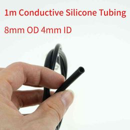 Nxy Adult Toys Tens Estim e Stim Conductive Silicone Rubber Tube Machine 8mm Od 4mm Id 1207