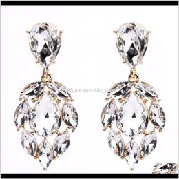 Charm Jewellery Drop Delivery 2021 Eh8032 Exaggerated Alloy Multi-Layer Diamond Earrings Womens Bohemian Style 3Kpxk