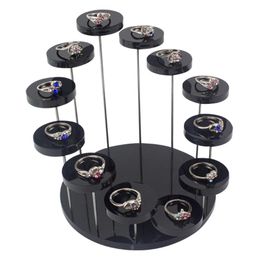 Acrylic Decoration Stand Ring Jewellery Three-tier Round Three-dimensional Rotating Display Dessert Cake Other Home Decor