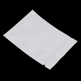2021 new 6x8 cm White Aluminium Foil Reusable Zip Food Grade Storage Bag for Coffee Tea Powder Mylar Foil Self Sealing Package Pouches with