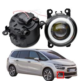 Fog light with high quality pair Daytime Running Lights LED Angel Eye Styling for Citroen C4 Coupe Hatchback Picasso 2004-2015