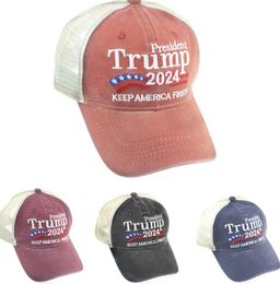 NEWNEWPresidential Election Party Hats Trump 2024 Baseball Caps Men Women Sports Keep America First Letter Peaked Cap Hip Hop Head Wear EWD6