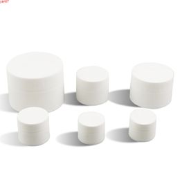 100 x 3g High Quantity Frost white cream pot jar small cosmetic container plastic bottle makeup sample jar, packaginggoods qty