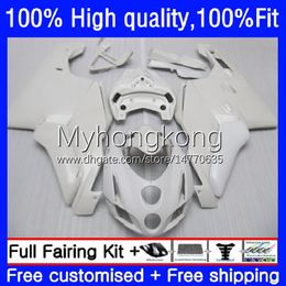 Injection Mould Body For DUCATI 749S 999S 2003-2006 749-999 749 999 Pearl White 03 04 05 06 Bodywork 15No.53 749R 999R 03-06 749 999 S R 2003 2004 2005 2006 OEM Fairing Kit