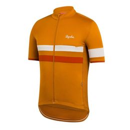 Mens Cycling Jersey Rapha Team Summer quick dry short sleeve bike shirt racing tops bicycle uniform outdoor sportswear Y21041001