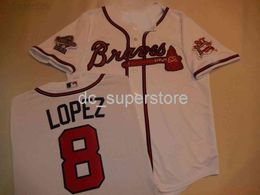 Custom 1995 JAVIER LOPEZ World Series Baseball JERSEY New WHITE Stitch Any Name Number Men Women Youth baseball jersey