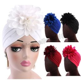 Women India Muslim Stretch Bright Thread Floral Turban Hat Head Wrap Cap hats for women chapeu feminino festival touca