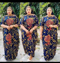 Ethnic Clothing 2021 Print Boubou Robe Africaine Femme Clothes African Dresses For Women Diamonds Long Maxi Hijab Dress Fashion Ramadan Abay
