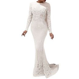 Long Woman Evening Dress Gown 2022 Sequins Robe De Soir Parties Plus Size Bride Dress Prom Party Gowns