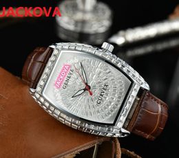 Men's Leisure Bigger Diamonds Battery Quartz Movement Watches Rose Gold Calendar popular Luxury Party Rhinestone high-end wristwatch Relogio Masculino