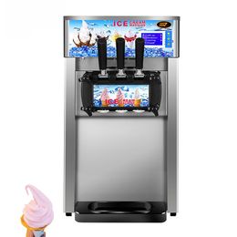 Stainless Steel Soft Serve Ice Cream Machine Vending