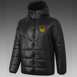 Club Atletico Penarol Penarol Men's Down hoodie jacket winter leisure sport coat full zipper sports Outdoor Warm Sweatshirt LOGO Custom