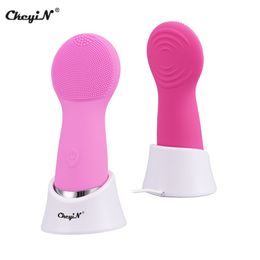 Electric Facial Brush Waterproof Cleaning Machine Face Eye Massager Beauty Skin Care Tools Powered Deep Cleansing Devices