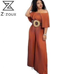 Women Jumpsuit Sleeveless Off Shoulder Long Rompers Womens Plus Size Vintage Sexy Summer s 210513