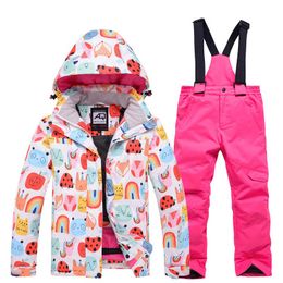 Skiing Jackets Kids Ski Suit Children Brands Windproof Waterproof Warm Child Girls Snow Set Winter And Snowboarding Jacket Pants