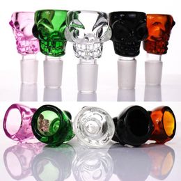 Vintage Skull Glass Bowl 14mm 18mm Male For Hookah Water Bong smoking Tobacco pipe