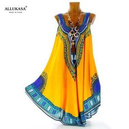 Abiti casual per le donne Moda 2021 Abiti africani Abito Dashiki Vetement Femme Robe Africaine 3d Africa Abbigliamento