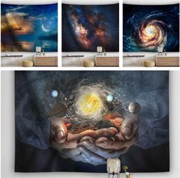 150*130cm Polyester Tapestries Galaxy Universe Space Stars Wall Hanging Tapestry Home Decoration