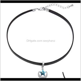 Chokers Necklaces & Pendants Jewelrybonlavie Choker Stars Pendant Necklace Simple Leather Collar Aessories Female Necklaces1 Drop Delivery 2