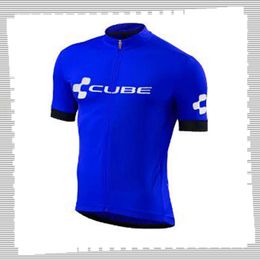 Pro Team CUBE Cycling Jersey Mens Summer quick dry Sports Uniform Mountain Bike Shirts Road Bicycle Tops Racing Clothing Outdoor Sportswear Y21041275