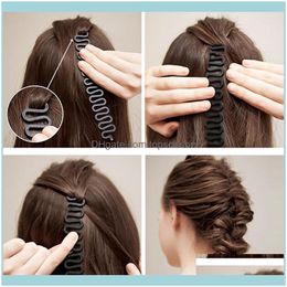 Aessories & Tools Productswomen Easy Braider Twist Plait Wave Hair Braiding Tool Holder Centipede Shape Clip Hairstyle Aessories1 Drop Deliv