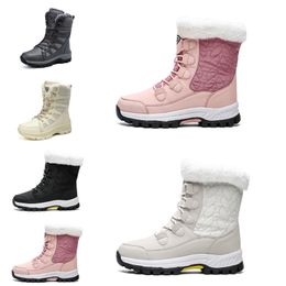 Damen-Snows-Stiefel, Mode, Winterstiefel, Klassiker, Mini-Knöchel-Shorts, Damen-Mädchen-Damen-Schuhe, Triple Black, Kastanie, Marineblau, für den Außenbereich und den Innenbereich