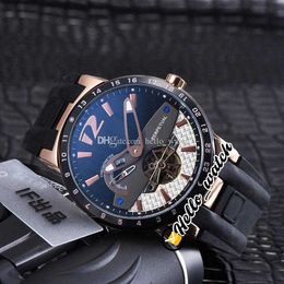 Designer Watches Special Offer Executive El Toro Perpetual 320-00 Black Dial Automatic Mens Watch Rose Gold Case Rubber Strap discount