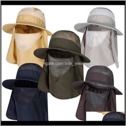 Hats Caps Hats, Scarves & Gloves Fashion Aessoriessummer Sun Breathable Fishing Hat Uv Protection Wide Brim Farmer Gardener Baseball Cap For