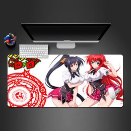 Mouse Pads & Wrist Rests High School DXD Anime Pad Super Speed Large Gaming Mat Rubber LockEdge MousePad Gamer For Desk Compute