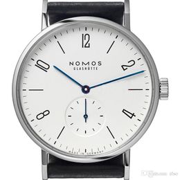 NOMOS Watches men and women Minimalist design Leather strap Lady Fashion Simple Quartz Water Resistant Watch