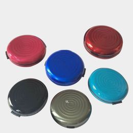 Round Euro Coin Dispenser Storage Box Coins Purse Wallet Holders Aluminium Alloy+ Plastic RRD13520