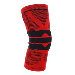 Elbow & Knee Pads 2021 Protector Pad 3D Weaving Silicone Spring Knitted Ftiness Sleeve Basketball Compression Support