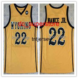100% Stitched 22 Larry Nance Jr Wyoming Basketball Jersey Mens Women Youth Custom Number name Jerseys XS-6XL