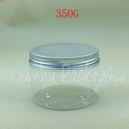 350G Plastic Cream Jar With Aluminium Cap , 350CC Empty Cosmetic Container Transparent / Mask Packaging ( 30 PC/Lot )high qty