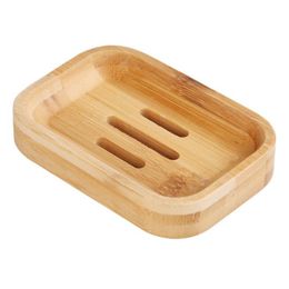 Bamboo Soap Dishes Tray Holder Storage Soap Rack Plate Box Container Bathroom Soap Box