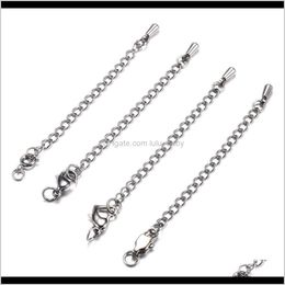 hook and clasp UK - Hooks 20Pcslot 5Cm Extendedextension Lobster Clasps Jewelry Chainstail Extender Chain Drops With Buckle For Diy Findings Yg0J8 Qijxa