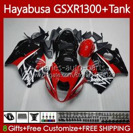 OEM Body +Tank For SUZUKI Hayabusa GSXR 1300CC GSXR-1300 1300 CC 1996 2007 74No.36 GSX-R1300 GSXR1300 96 97 98 99 00 01 GSX R1300 02 03 04 05 06 07 Fairing Kit red black blk
