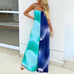 Women Fashion Elegant Spaghetti Strap Partywear Jumpsuits Formal Party Romper Wide-leg Party Jumpsuit 210716